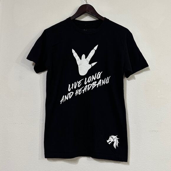 Live Long and Headbang EDM Graphic Tee - Picture 1 of 5